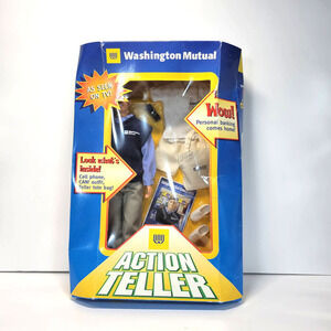 Washington Mutual Male Action Teller Doll